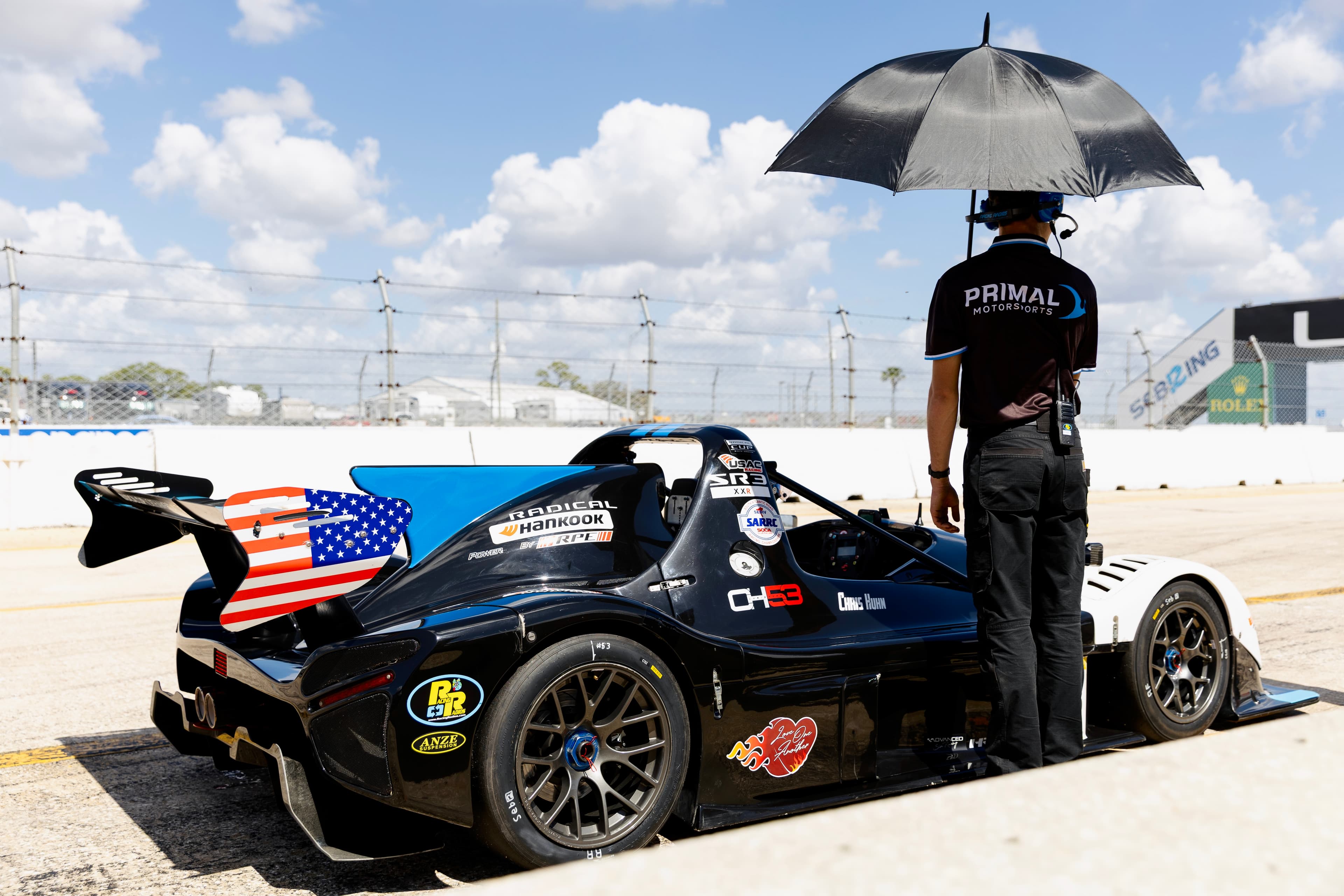 Primal Motorsports crew providing competition support