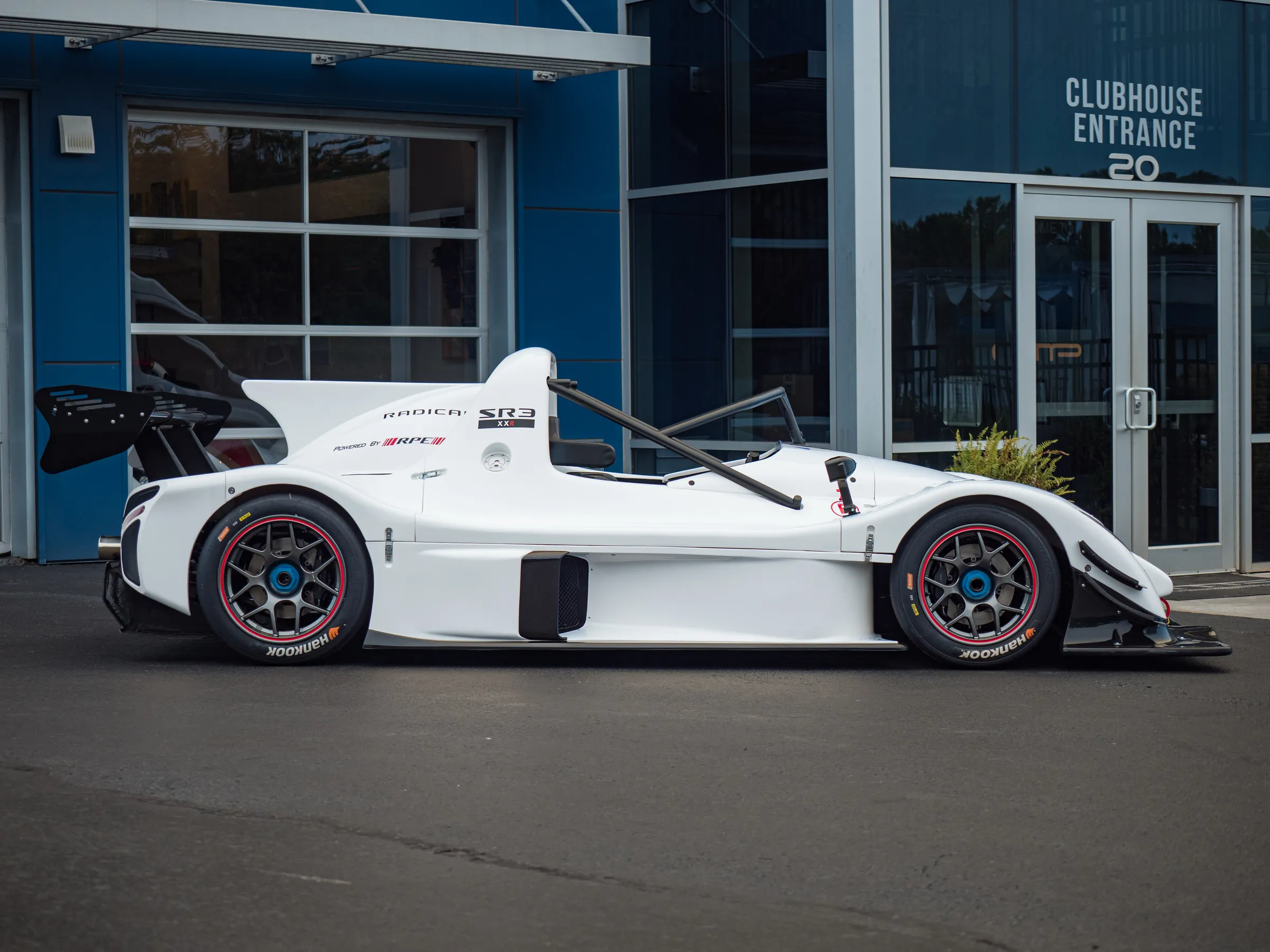 Radical SR3 at speed during competition school